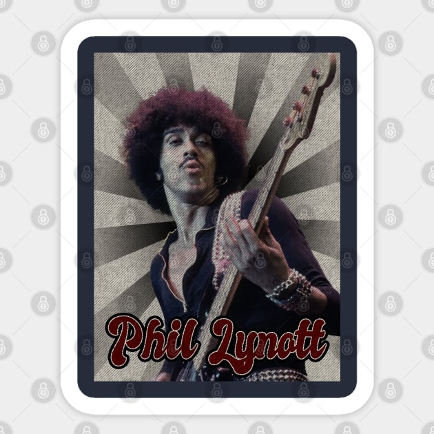 Phil Lynott Classic Sticker by StickMen